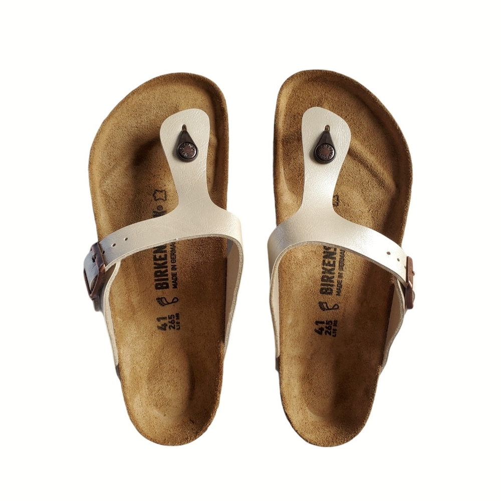 NWOB Birkenstock Gizeh Sandal Graceful Pearl Sz 41